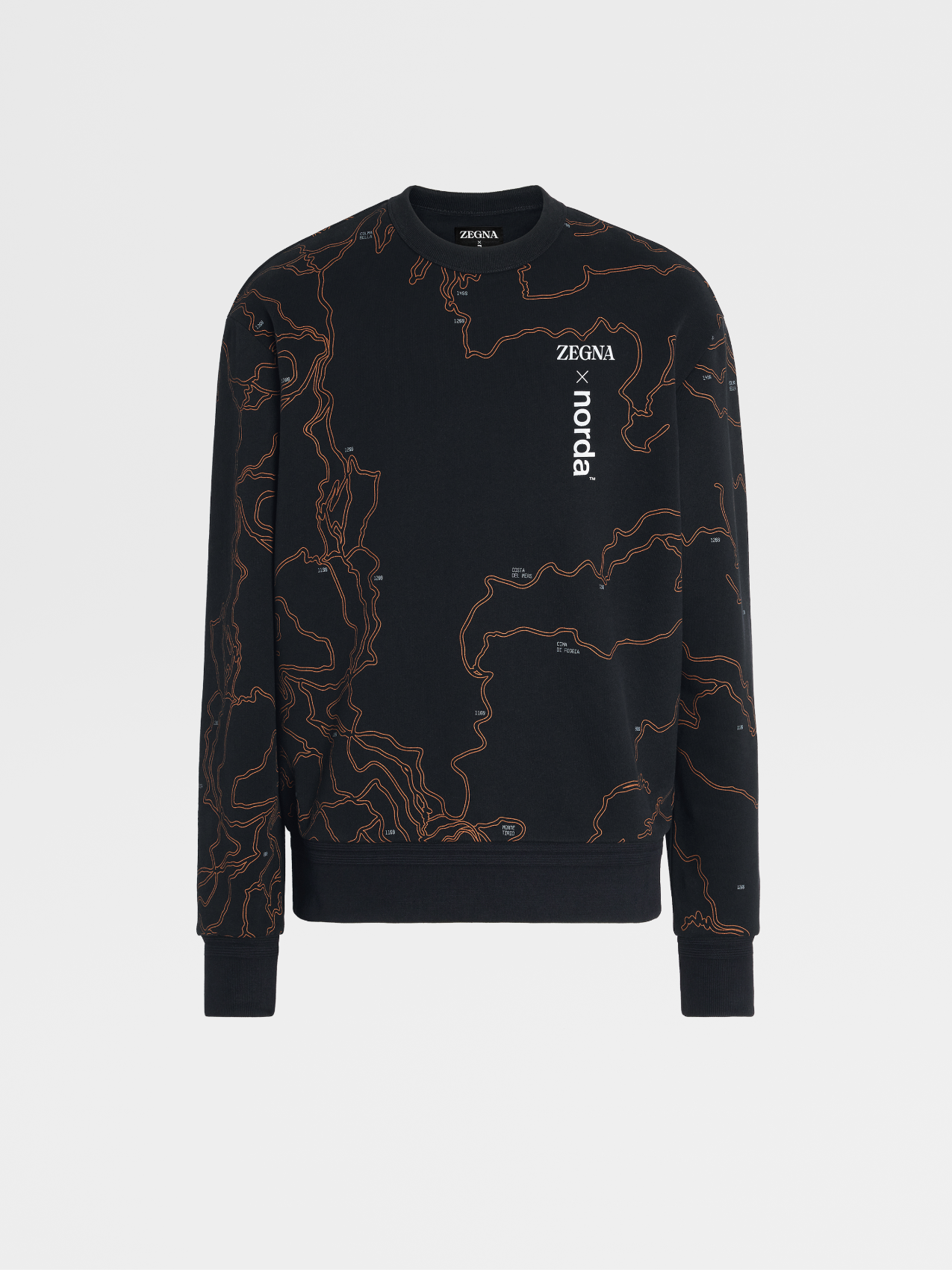 ZEGNA x norda™ Black #UseTheExisting™ Cotton Crewneck Sweatshirt